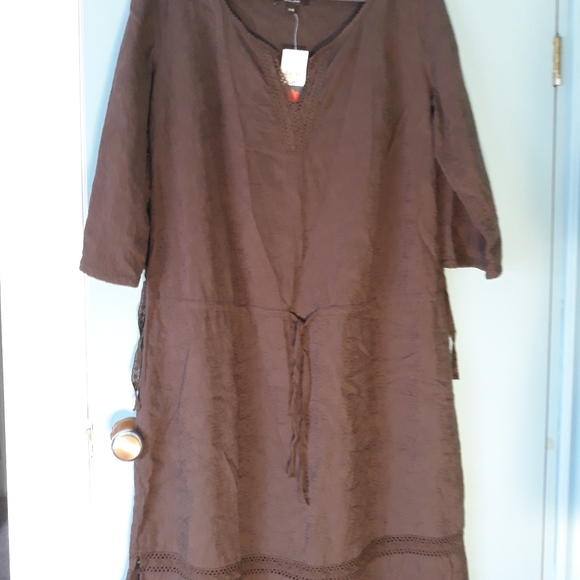 Cottagecore Cotton Ginny Sack Dress Muumuu - Picture 3 of 8